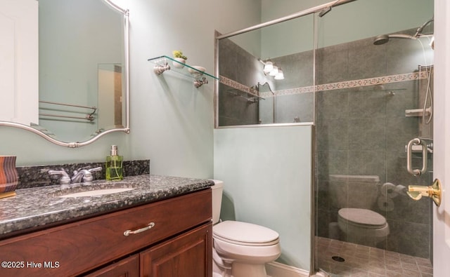 1626 Amberwood Dr SE, Bolivia, NC 28422 - full bath with vanity, a shower stall, and toilet