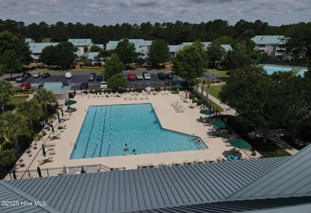 1626 Amberwood Dr SE, Bolivia, NC 28422 - pool with a patio and fence