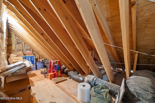 121 Pinewood Acres Dr, Powells Point, NC 27966 - view of unfinished attic