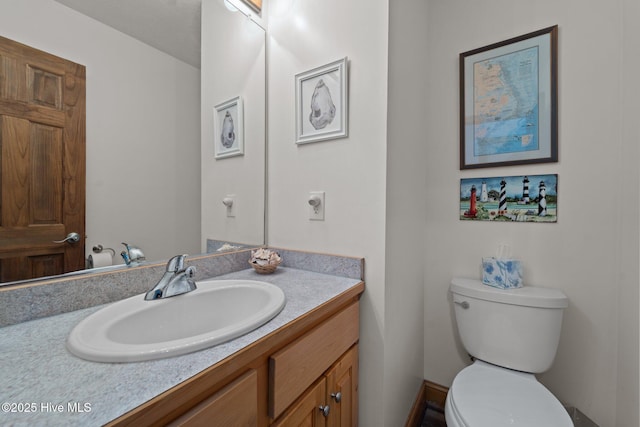 121 Pinewood Acres Dr, Powells Point, NC 27966 - bathroom featuring toilet and vanity