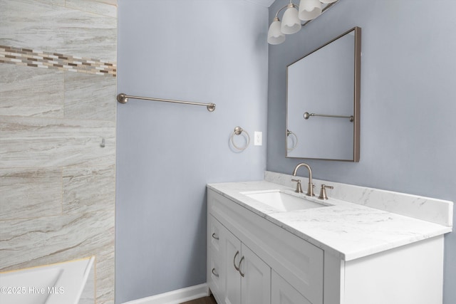 bathroom with vanity