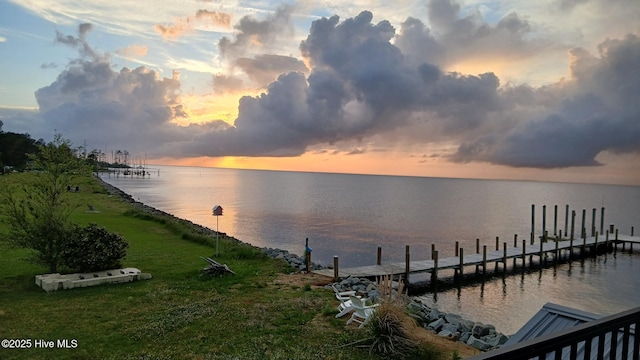 342 Owens Ln # 5, Columbia, NC 27925 - water view with a dock