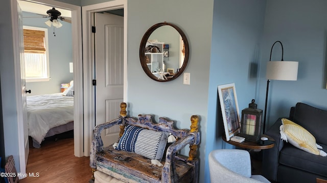 interior space featuring wood finished floors