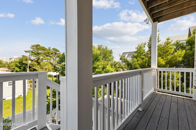 1605 Mackerel Ln Unit 2, Carolina Beach, NC 28428 - view of wooden deck