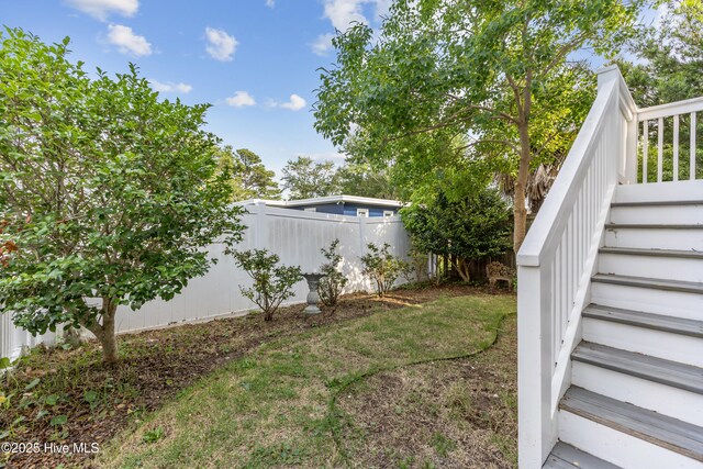 1605 Mackerel Ln Unit 2, Carolina Beach, NC 28428 - view of yard with stairway