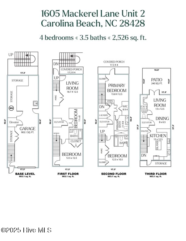 1605 Mackerel Ln Unit 2, Carolina Beach, NC 28428 - room layout