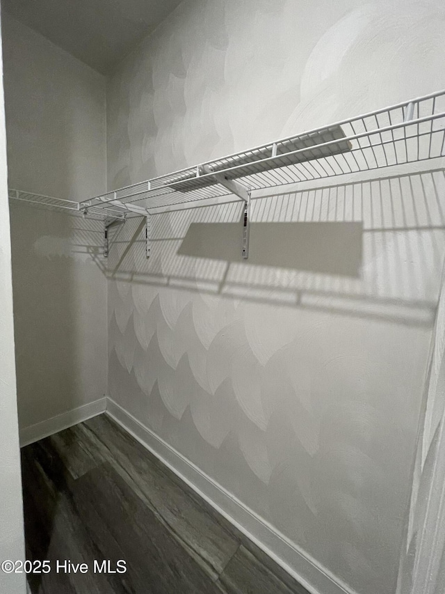 433 Riversound Dr, Edenton, NC 27932 - spacious closet with dark wood-style flooring