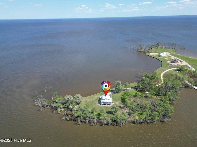 333 N Island Xing, Edenton, NC 27932 - birds eye view of property with a water view