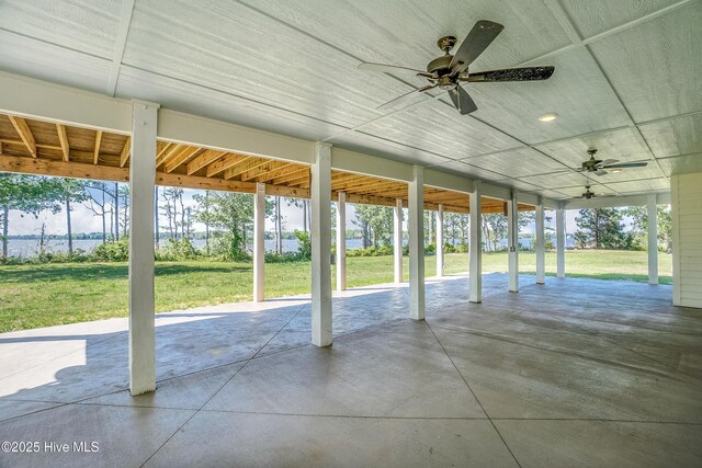 333 N Island Xing, Edenton, NC 27932 - view of patio / terrace featuring ceiling fan
