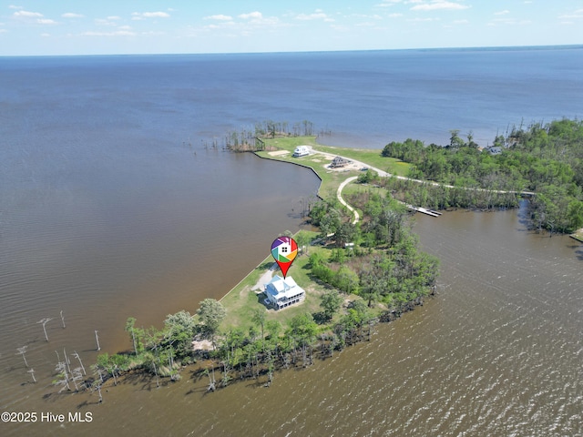 333 N Island Xing, Edenton, NC 27932 - aerial view featuring a water view