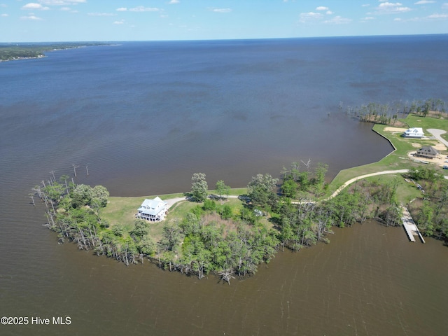 333 N Island Xing, Edenton, NC 27932 - birds eye view of property featuring a water view