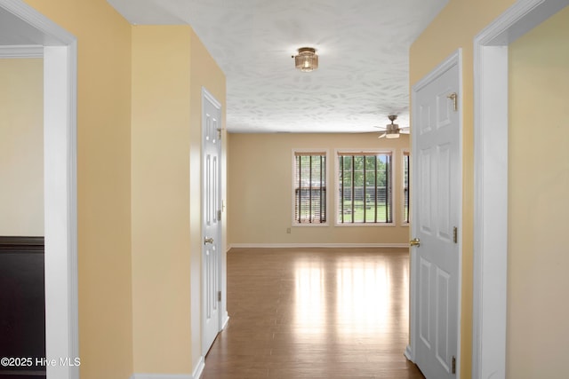 214 Target Ln, Hubert, NC 28539 - hall with baseboards and wood finished floors