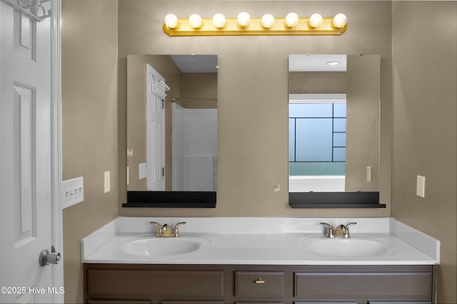 214 Target Ln, Hubert, NC 28539 - bathroom with double vanity