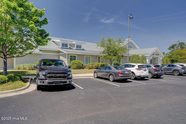 view of uncovered parking lot