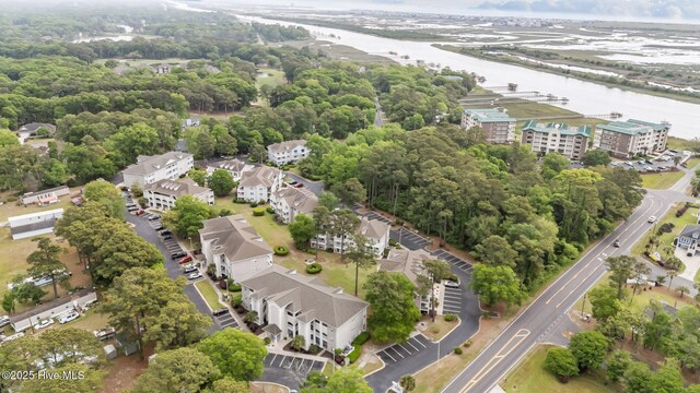 908 Resort Cir Unit 701, Sunset Beach, NC 28468 - bird's eye view with a water view