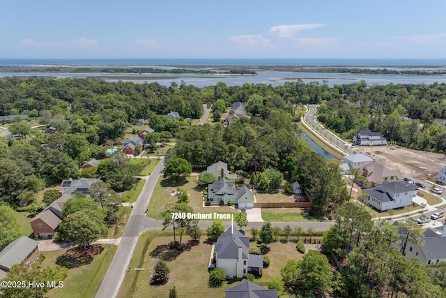 7240 Orchard Trce, Wilmington, NC 28409 - birds eye view of property with a residential view and a water view