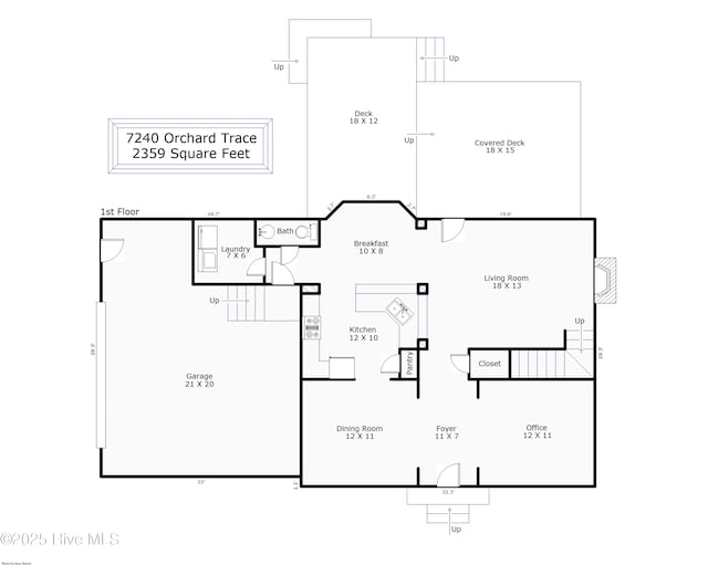 7240 Orchard Trce, Wilmington, NC 28409 - plan