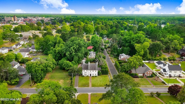 aerial view featuring a residential view