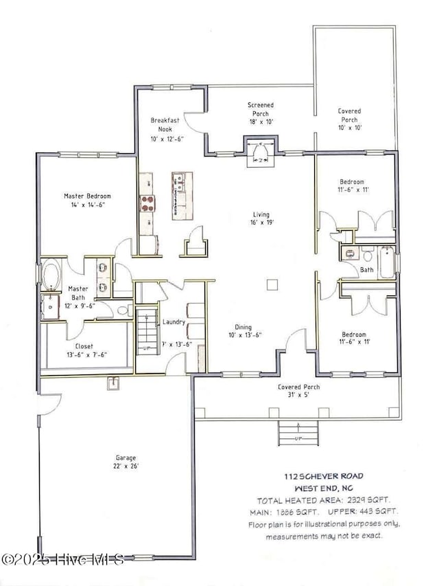 112 Schever Rd, West End, NC 27376 - property floor plan