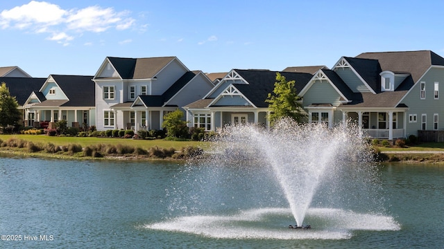 water view featuring nearby suburban area
