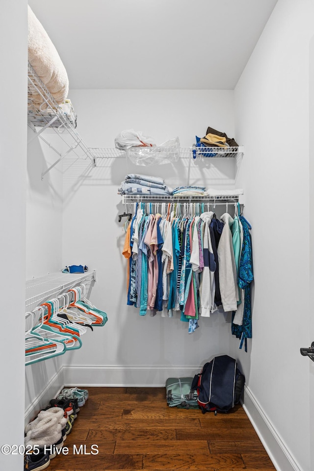 6460 Carrick Bend Trl SW, Ocean Isle Beach, NC 28469 - walk in closet featuring wood finished floors
