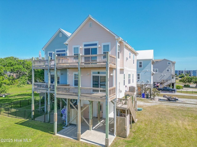 210 Gysgt Dw Boatman Dr Unit 1, North Topsail Beach, NC 28460 - rear view of house featuring a patio and a deck