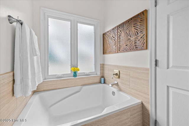 full bath with a bath