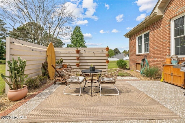 view of patio / terrace with outdoor dining area