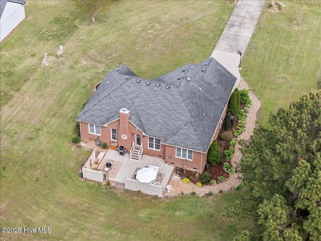 view from above of property