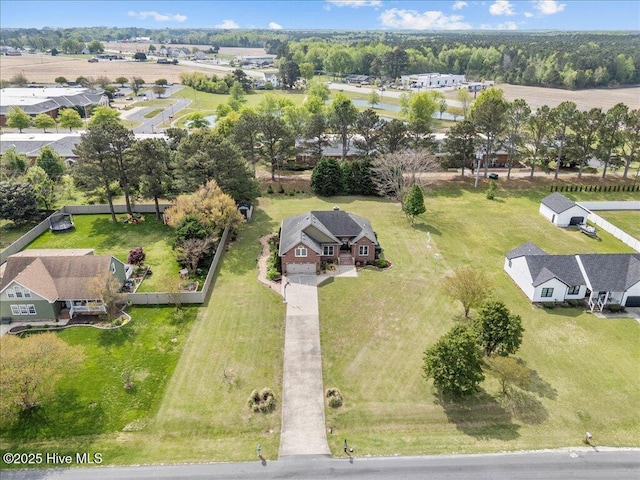 aerial perspective of suburban area