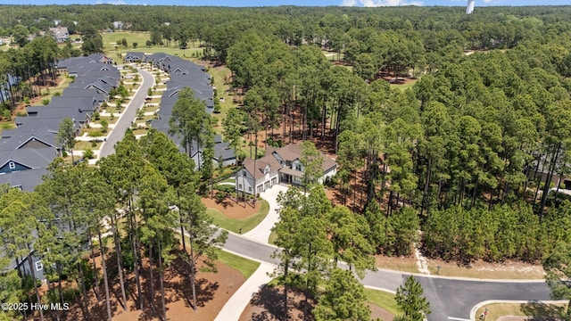 100 Holly Springs Ct, Southern Pines, NC 28387 - drone / aerial view with a view of trees and a residential view