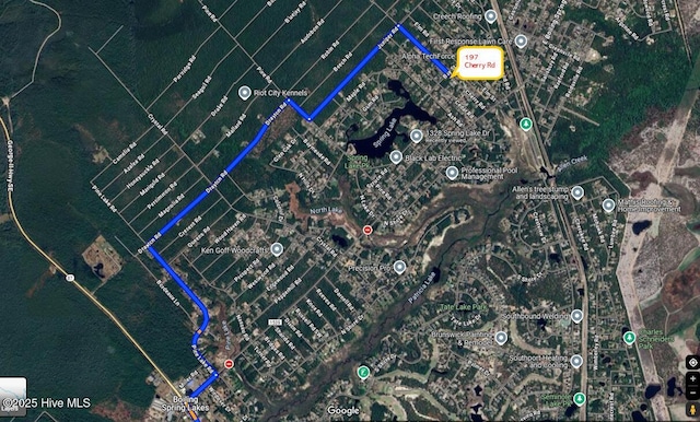 197 Cherry Rd, Southport, NC 28461 - aerial overview of property's location