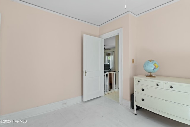 bedroom with baseboards