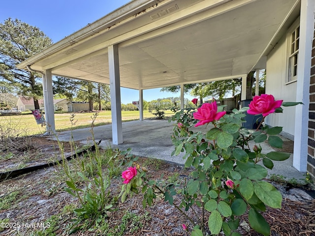 119 Emperor Landing Rd, Edenton, NC 27932 - view of patio / terrace featuring a carport