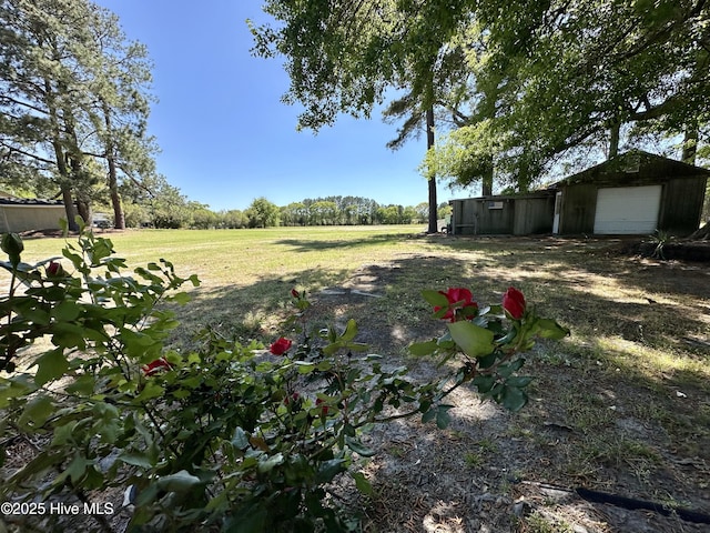 119 Emperor Landing Rd, Edenton, NC 27932 - view of yard featuring an outdoor structure and a garage