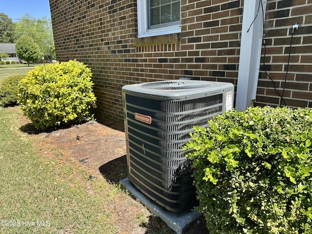 119 Emperor Landing Rd, Edenton, NC 27932 - exterior details with brick siding and cooling unit