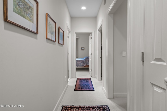 8 Driving Range Rd, Pinehurst, NC 28374 - hallway featuring baseboards, carpet flooring, and recessed lighting