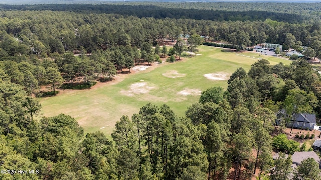 8 Driving Range Rd, Pinehurst, NC 28374 - drone / aerial view of a heavily wooded area and a golf club