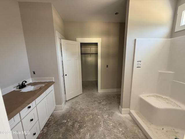 125 Tee Dr, Selma, NC 27576 - full bath with baseboards and vanity