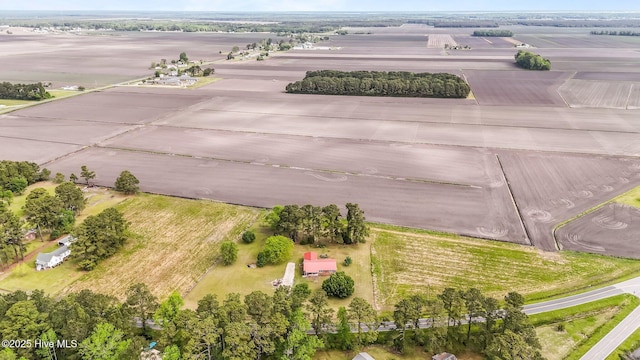drone / aerial view with a rural view