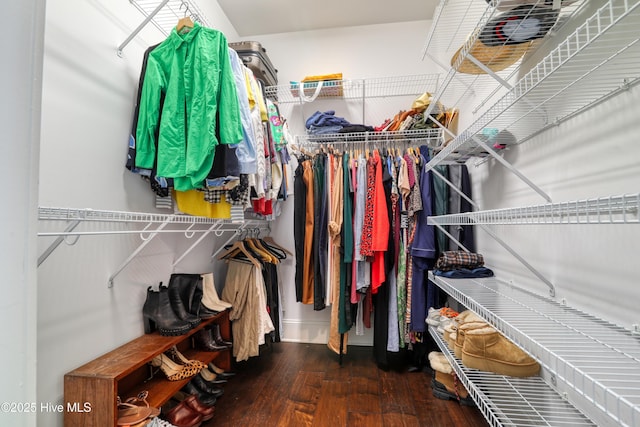 6445 Figure Eight Dr SW, Ocean Isle Beach, NC 28469 - walk in closet featuring hardwood / wood-style flooring