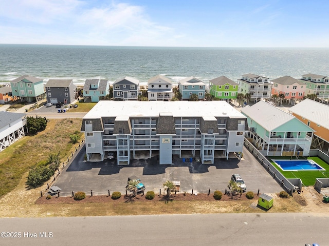 2714 W Beach Dr # 104, Oak Island, NC 28465 - aerial view featuring a water view