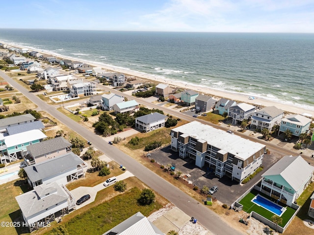2714 W Beach Dr # 104, Oak Island, NC 28465 - aerial view with a beach view and a water view