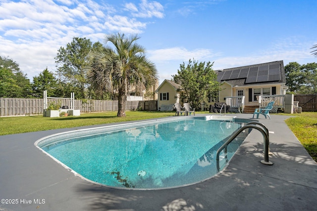 508 Commons Way, Wilmington, NC 28409 - view of pool with a fenced backyard, a wooden deck, and a patio area
