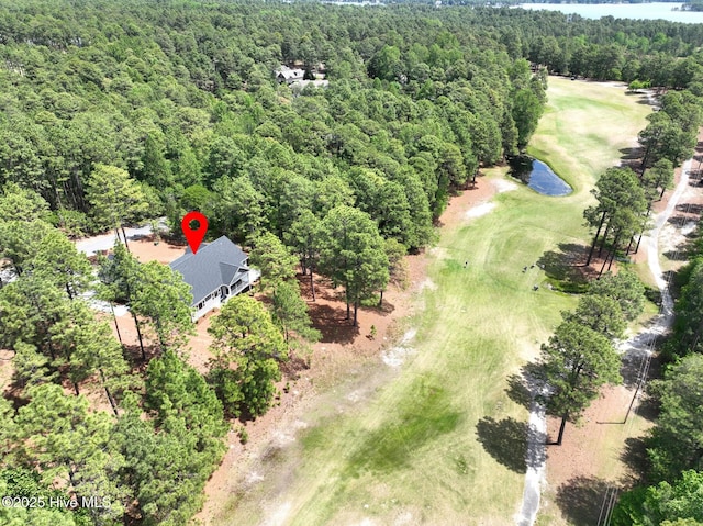 117 Banbridge Dr, West End, NC 27376 - drone / aerial view featuring a water view, a forest view, and view of golf course
