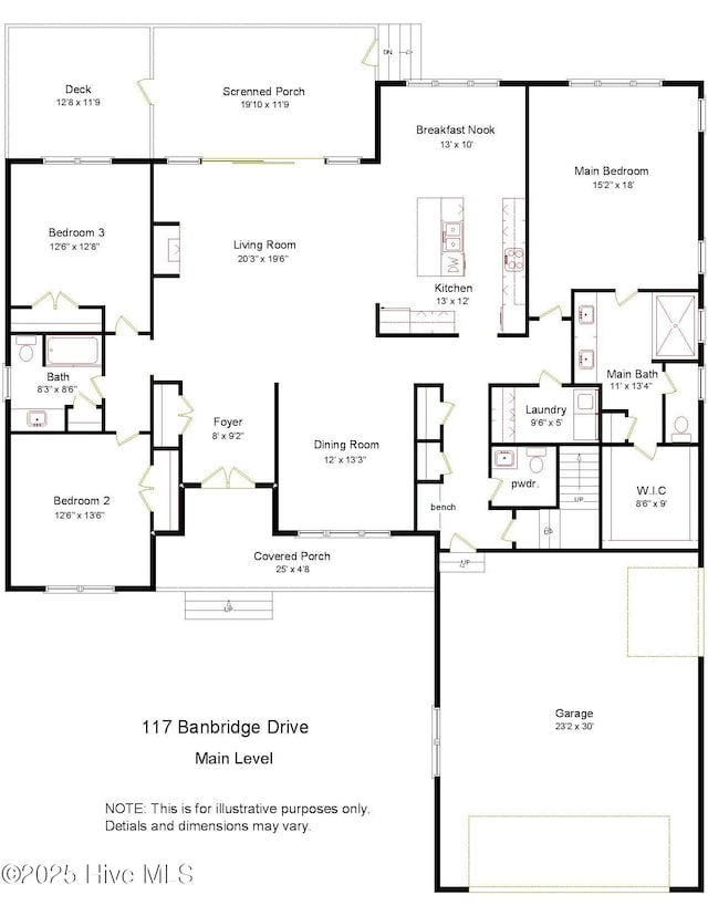 117 Banbridge Dr, West End, NC 27376 - plan