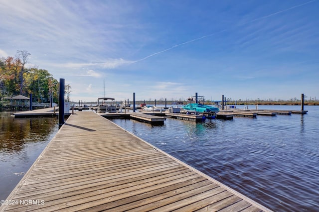 3726 White Cliffs Dr, Castle Hayne, NC 28429 - dock with a water view