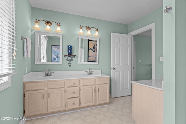 105 Island Quay Ct, Atlantic Beach, NC 28512 - bathroom with a sink, double vanity, and a wealth of natural light
