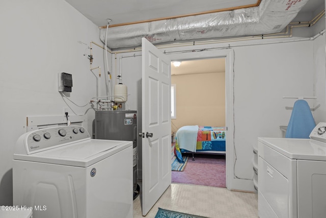 105 Island Quay Ct, Atlantic Beach, NC 28512 - washroom with laundry area, independent washer and dryer, and water heater