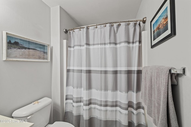 202 Two Oaks Ct, Newport, NC 28570 - full bath with curtained shower and toilet